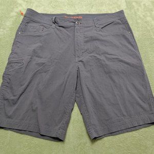 Hawke & Co Shorts Mens 36 Slate Khaki Cargo Stretch Golf Lightweight Outdoors